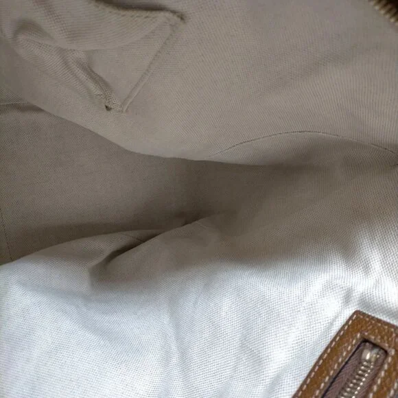 Authentic Gucci Brown Canvas Tote Bag mn391-021726
